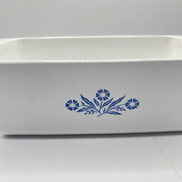 Corning Ware Loaf Pan 9x5x3 Cornflower Blue First Gen P-315-B Vintage 1960s USA - Picture 2 of 5